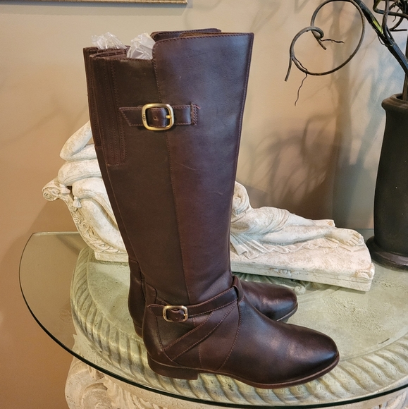 Ugg Australia Beryl Leather Riding Boots s/n 1005920 #387 - Picture 6 of 17